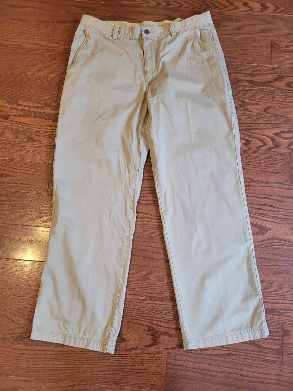 The North Face Straight Leg Brown Pants Mens 36x30 100% Cotton Active Hiking